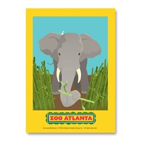 Atlanta Zoo Elephant Vertical Sticker