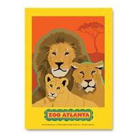 Atlanta Zoo Lions Vert Sticker