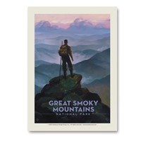 Great Smoky Mountain Hiker Vert Sticker