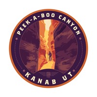 Kanub, UT Canyon Hiker Circle Sticker