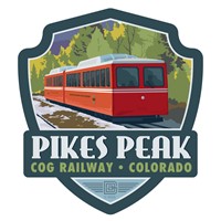 Pikes Peak CO Cog Railway Emblem Sticker