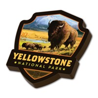 Yellowstone NP American Bison Emblem WM