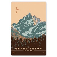 Grand Teton NP Morning Glory Magnetic Postcard