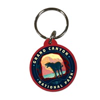 Grand Canyon NP SaberToothed  Wood Key Ring