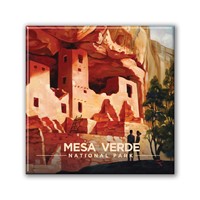 Mesa Verde NP Cliffside Treasure Square Magnet