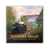 Cuyahoga Valley NP Historic Railway Square Magnet