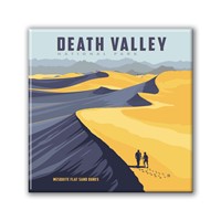 Death Valley NP Sand Dunes Square Magnet