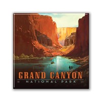 Grand Canyon NP Vermilion View Square Magnet