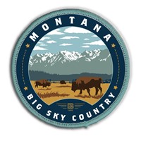 Montana Big Sky Woven Patch
