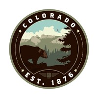 Colorado Black Bears Circle Sticker