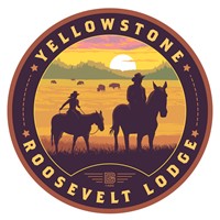 Yellowstone Roosevelt Lodge Riders Circle Sticker