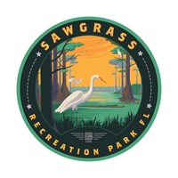 Sawgrass Egret Circle Sticker