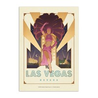 Las Vegas Show Girl Postcard